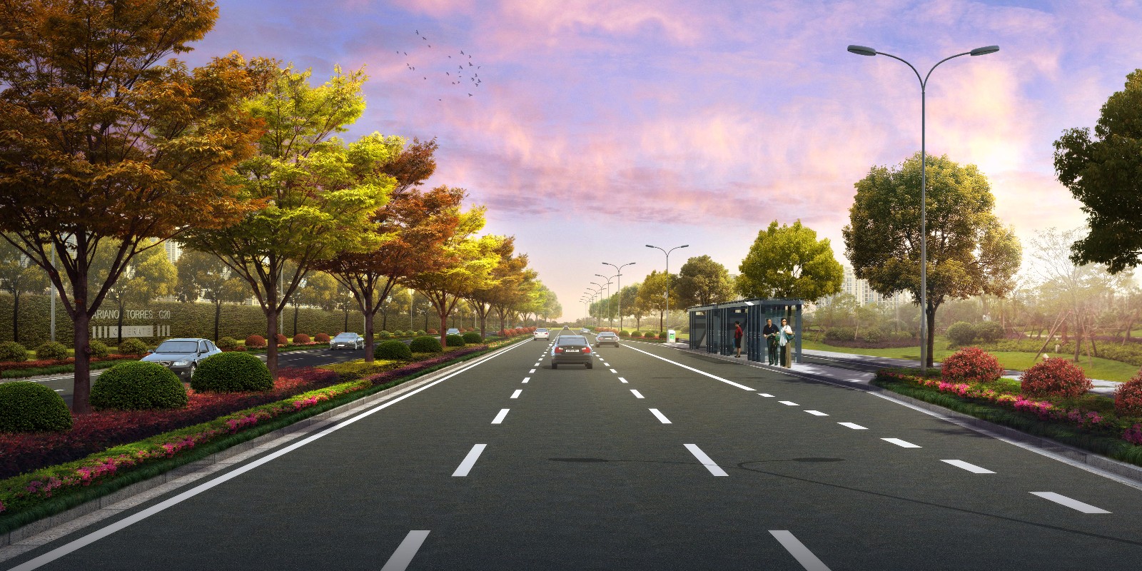 环站东路效果图(仅供参考)再来看看环站东路(元宝塘巷-艮山西路)道路