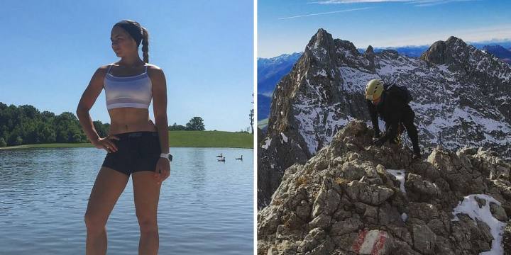Natalie Stichova died after falling from mountain. PHOTO: Both from Instagram - Stichova