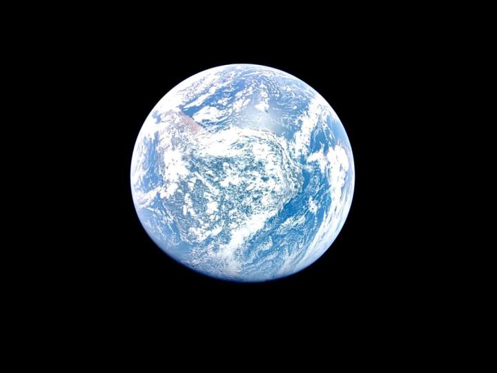 Among the images that Blue Ghost shared was its own version of the famous "Blue Marble" photo of Earth.